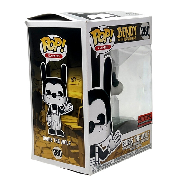 Funko POP! Games #280 Boris the Wolf Bendy Got Topic Exclusive Pre-Release - Picture 4 of 8